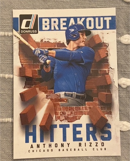2014 Donruss Breakout Hitters Anthony Rizzo — front