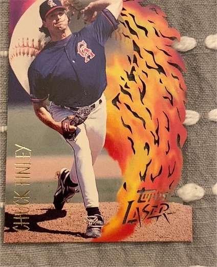 1996 Topps Laser #63 Chuck Finley — front