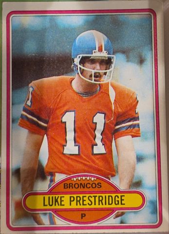 1980 Topps #427 Luke Prestridge — front