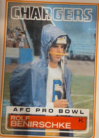 1983 Topps #371 Rolf Benirschke — front