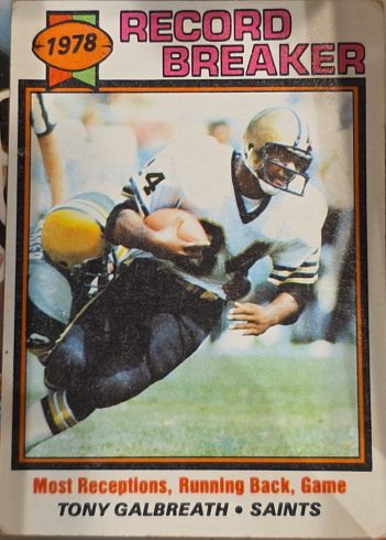 1979 Topps #332 Tony Galbreath Record Breaker — front
