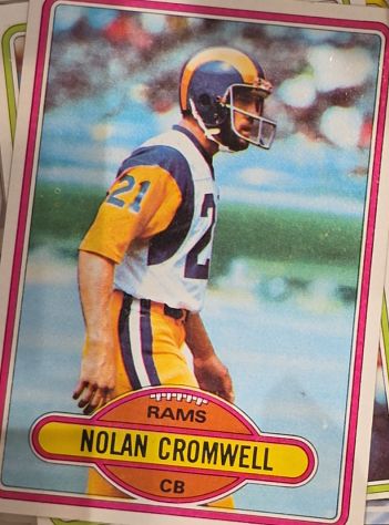 1980 Topps #423 Nolan Cromwell — front