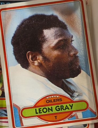 1980 Topps #404 Leon Gray Houston Oilers — front