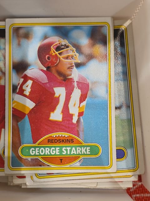 1980 Topps Football #214 George Starke — front