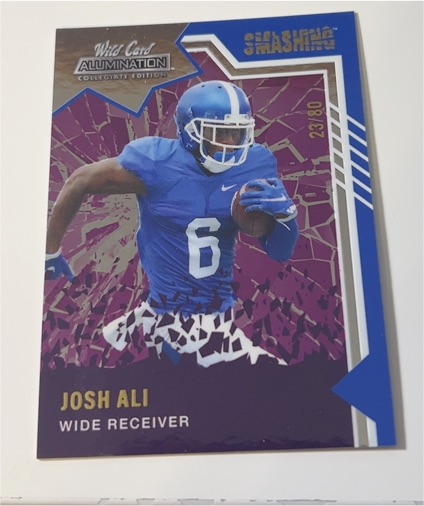 2021 Wild Card Alumination Smashing #SM-6 Josh Ali — front