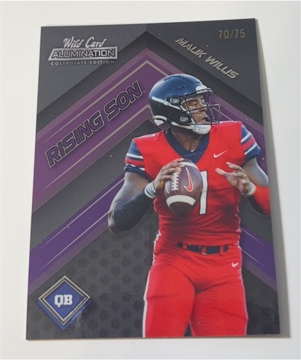 2021 Wild Card Alumination Rising Son #ANRS-2 Malik Willis — front