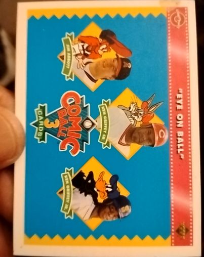 1992 Upper Deck Comic Ball 3 #118 Jim Abbott/Ken Griffey Sr./Ken Griffey Jr. — front