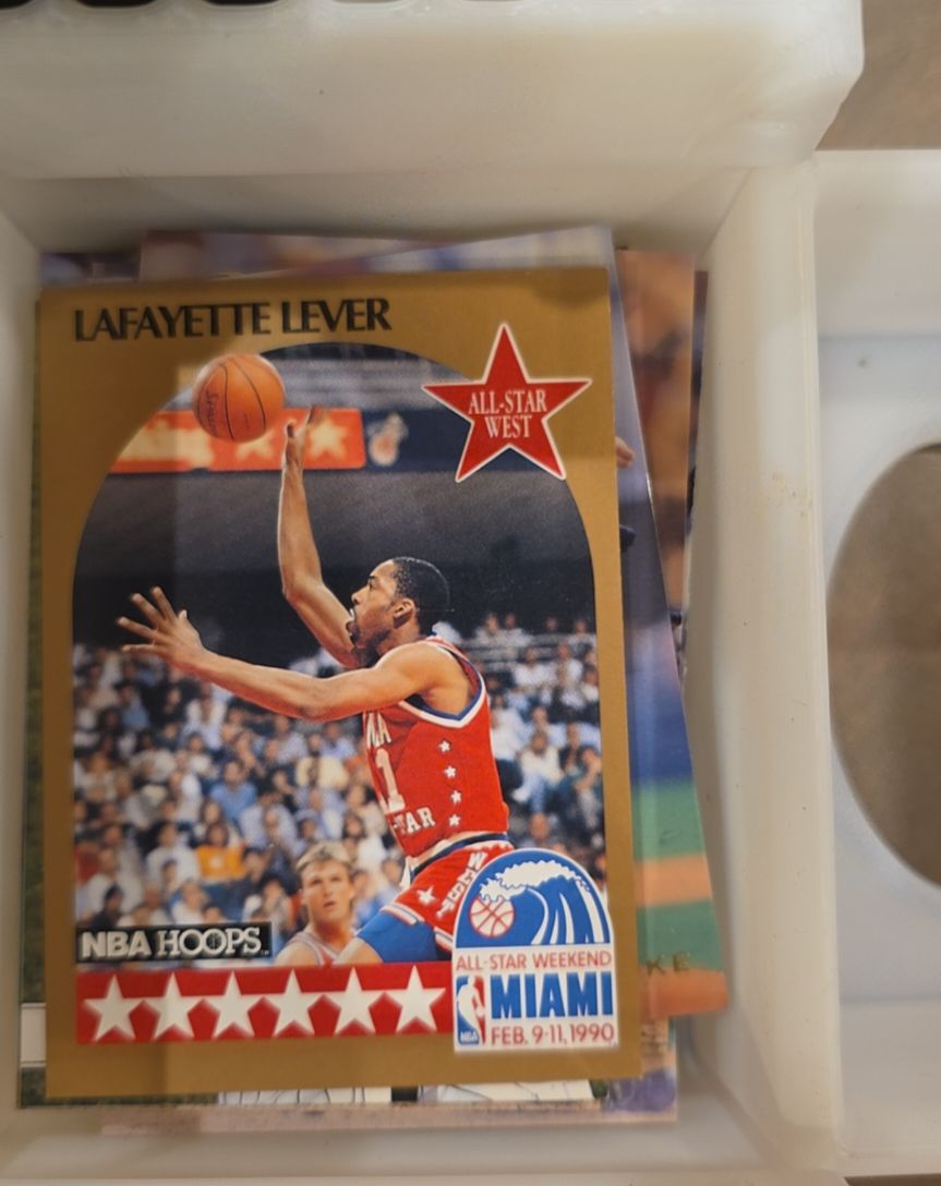 1990-91 NBA Hoops #20 Lafayette Lever All-Star Weekend — front