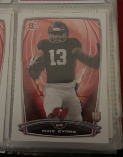 2014 Bowman #66 Mike Evans Rookie Card — front