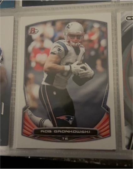 2014 Bowman #28 Rob Gronkowski — front