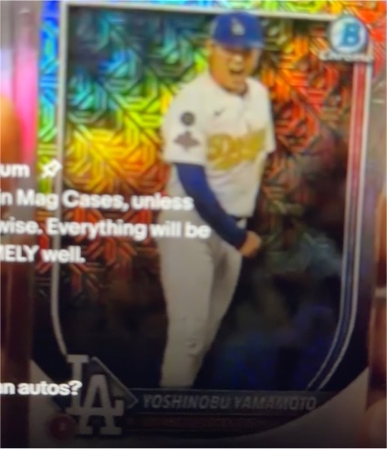 2025 Bowman Chrome #12 Yoshinobu Yamamoto — front
