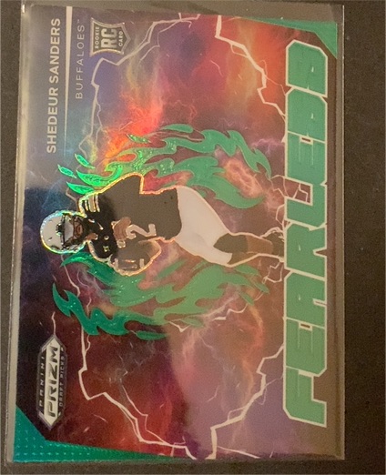 2025 Panini Prizm Draft Picks #F-SSS Shedeur Sanders Fearless Red Ice Browns — front