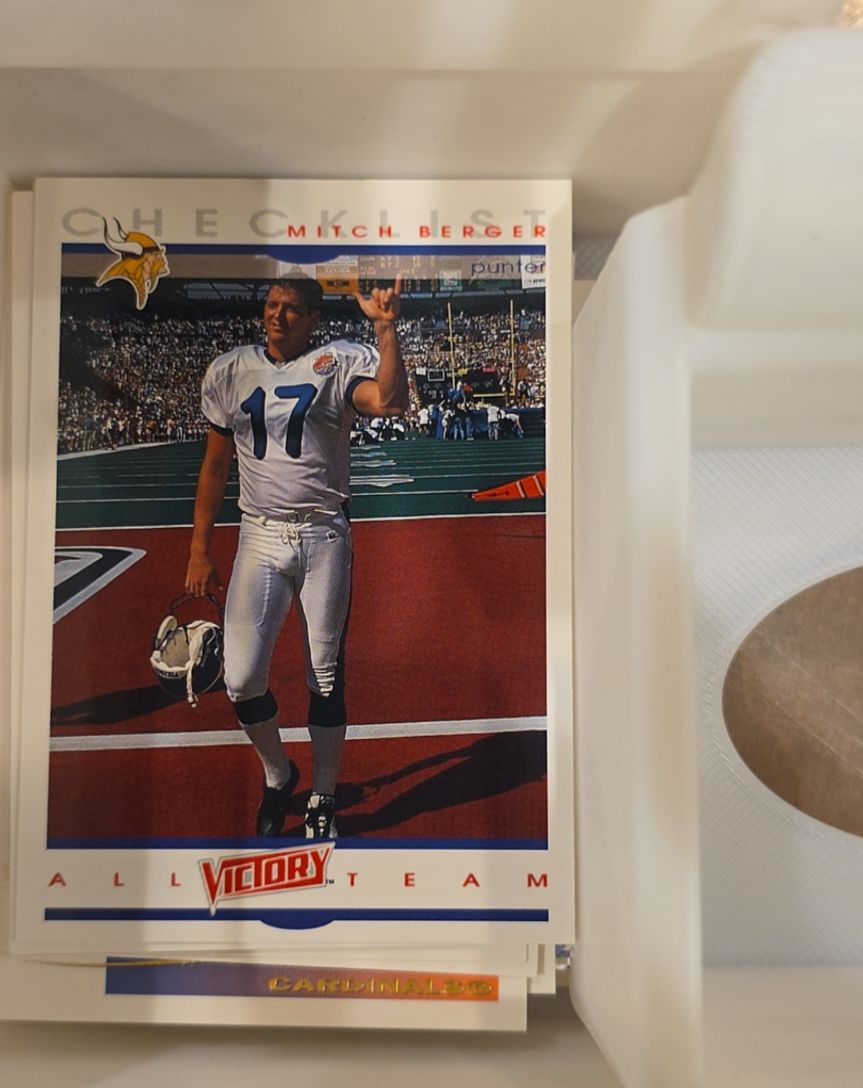1993 Victory Football All Team Checklist #Mitch Berger — front