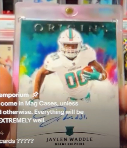 2021 Panini Origins #RA-JW Jaylen Waddle — front