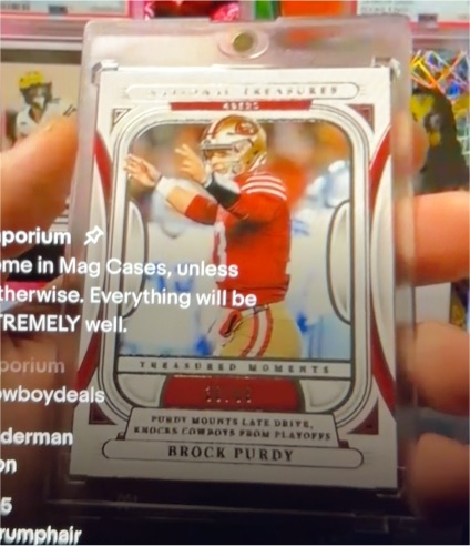 2024 Panini National Treasures #TM-BP Brock Purdy — front