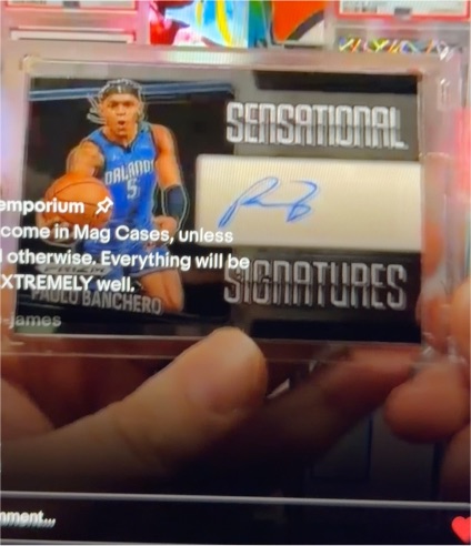 2024-25 Panini Prizm Black #SS-PAO Paolo Banchero Sensational Signatures — front