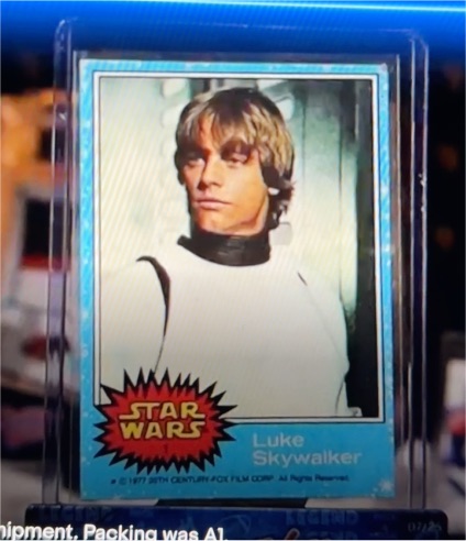 1977 Topps Star Wars #1 Luke Skywalker — front