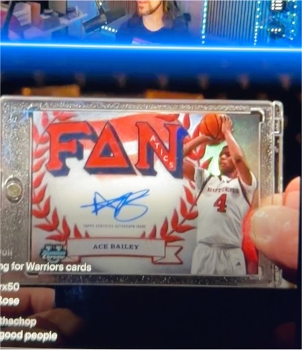 2024-25 Bowman U Chrome #FFA-AB Ace Bailey Fanatics Fraternity On Card Auto — front