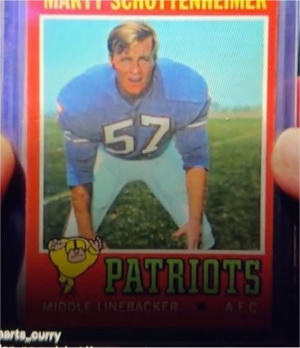 1971 Topps #3 Marty Schottenheimer — front