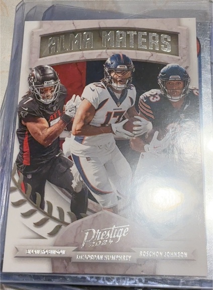 2024 Panini Prestige Alma Maters #17 Bijan Robinson Lil'Jordan Humphrey Roschon Johnson — front