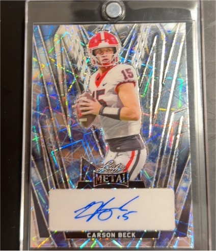 2024 Leaf Metal #BA-CB1 Carson Beck — front