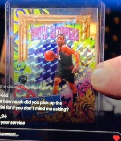 2025 Topps Finest Basketball Dwyane Wade Show Stoppers #S-6 — front
