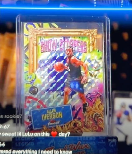 2024-25 Topps Finest Show Stoppers #S-16 Allen Iverson — front