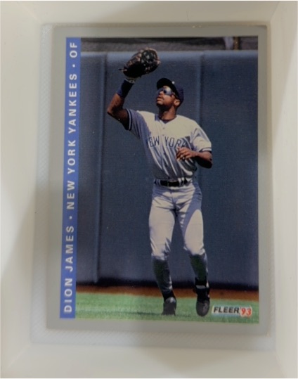 1993 Fleer Dion James New York Yankees — front