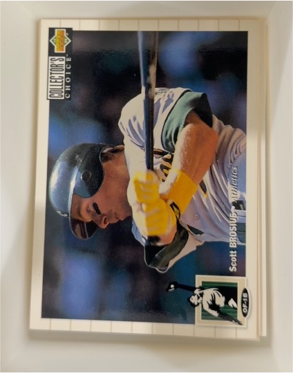 1994 Collector's Choice #376 Scott Brosius — front