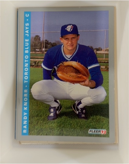 1993 Fleer #695 Randy Knorr — front