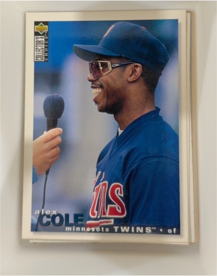 1995 Upper Deck Collector's Choice #492 Alex Cole — front