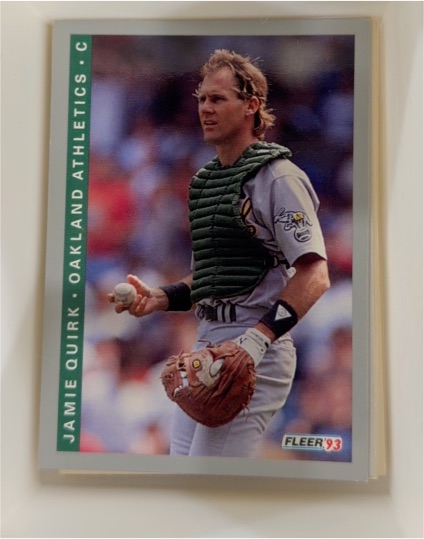 1993 Fleer #667 Jamie Quirk — front