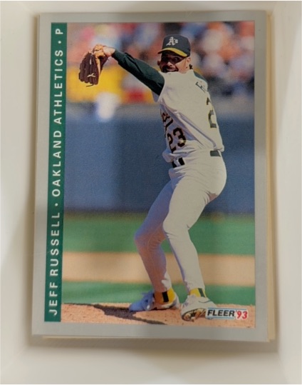 1993 Fleer #668 Jeff Russell — front