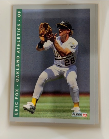 1993 Fleer #663 Eric Fox — front