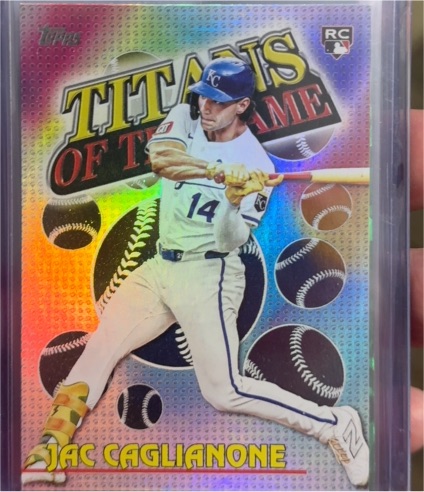 2026 Topps Series 1 #TOG-12 Jac Caglianone Titans of the Game — front