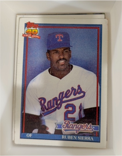1991 Topps #535 Ruben Sierra — front