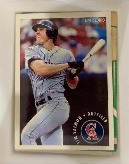 1994 Fleer #22 Tim Salmon — front