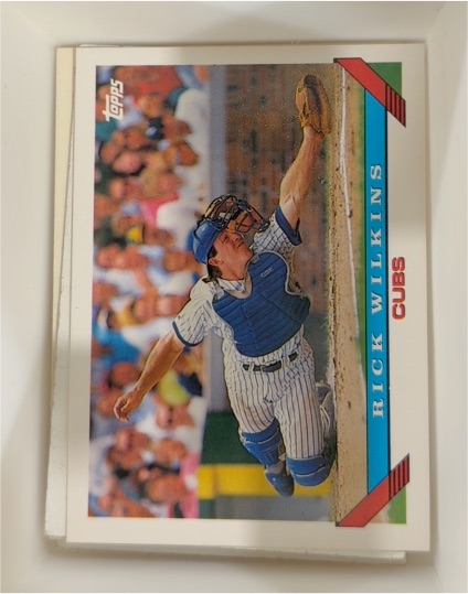 1993 Topps #721 Rick Wilkins Chicago Cubs — front