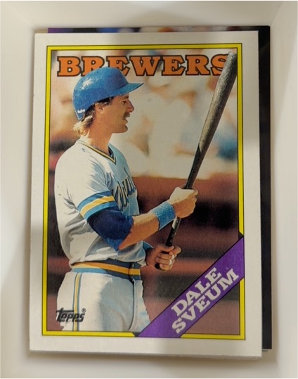 1988 Topps #592 Dale Sveum Milwaukee Brewers — front
