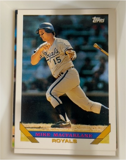 1993 Topps #768 Mike Macfarlane — front