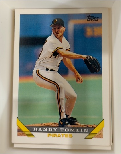 1993 Topps #416 Randy Tomlin — front