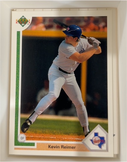1991 Upper Deck #494 Kevin Reimer — front