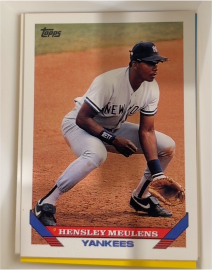 1993 Topps #549 Hensley Meulens — front