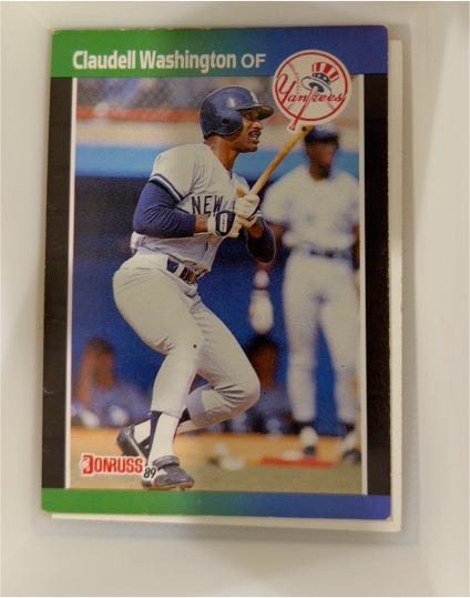 1989 Donruss #72 Claudell Washington — front