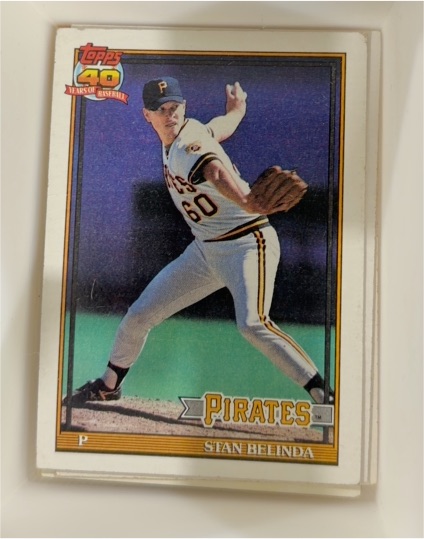 1991 Topps #522 Stan Belinda — front