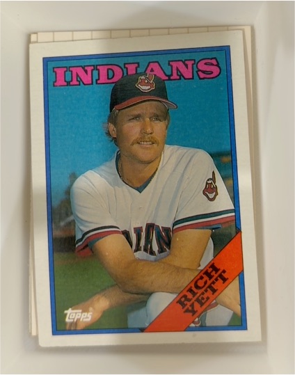 1988 Topps #531 Rich Yett — front