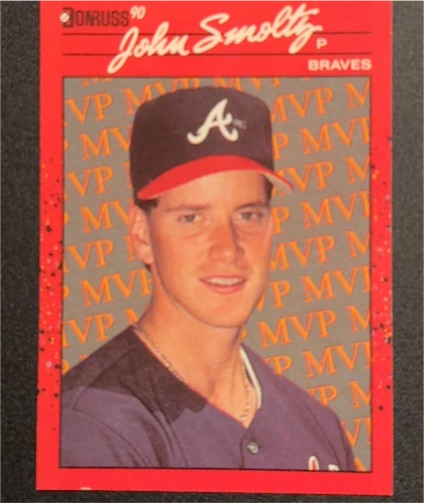 1990 Donruss #BC-12 John Smoltz Bonus MVP — front