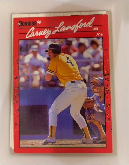 1990 Donruss #95 Carney Lansford — front