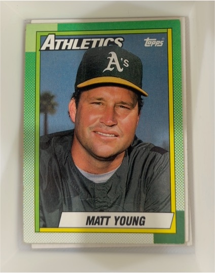 1990 Topps #501 Matt Young — front