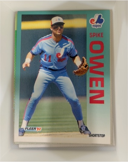 1992 Fleer #488 Spike Owen — front